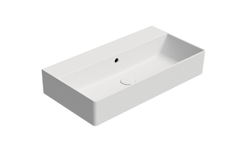KUBE X keramické umyvadlo 70x37cm, bez otvoru, bílá mat 9455009