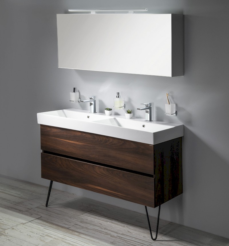 CLOE galerka s LED osvětlením 120x50x18cm, bílá CE120-0030