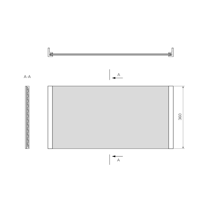 UNIVERSAL NIKA panel 140x36cm 94761
