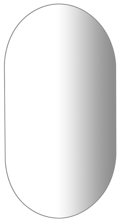 Zrcadlo s broušenou hranou oválné 50x85cm, CU free 22504
