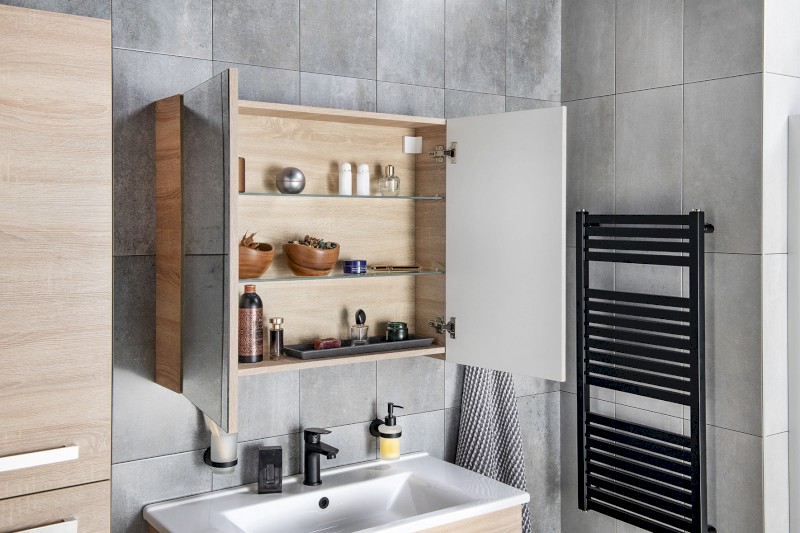 VEGA galerka, 80x70x18cm, dub platin VG880