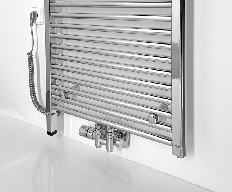 ONE D topná tyč s termostatem, 400 W, levá, chrom ONE-DL-C-400