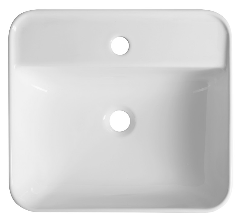 TUJE keramické umyvadlo 46x42cm, bílá TU0217
