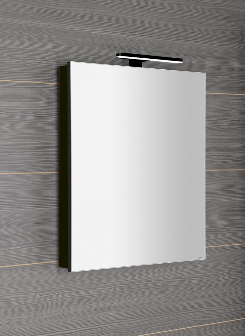 GRETA galerka s LED osvětlením, 60x70x14cm, černá mat GR065-0035