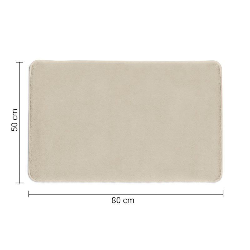FUZZY koupelnová předložka, 50x80cm, 100% polyester, protiskluz, tortora 96FY508066