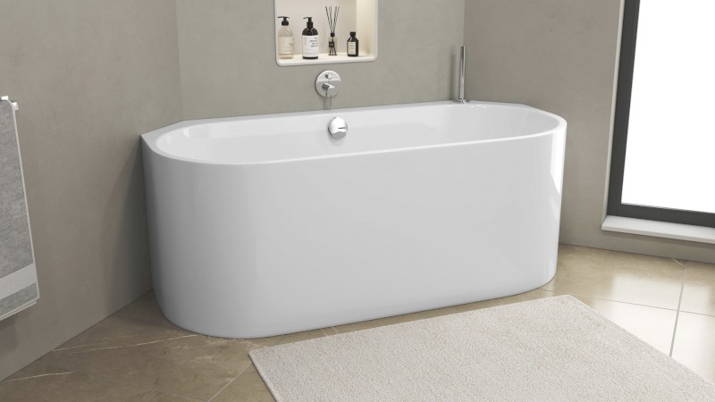 ASTRA AR MONOLITH rohová vana 160x75x60cm, bílá 34611MAR