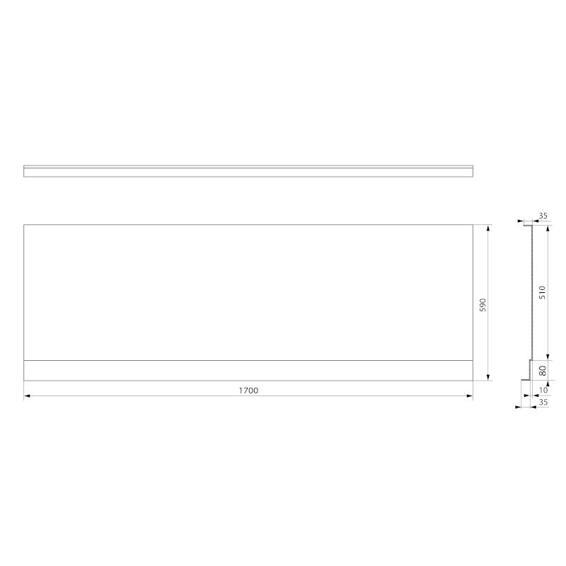 PLAIN NIKA panel 170x59cm 72525