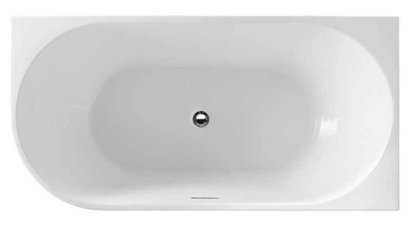 TIBERA R rohová stojící vana, 150x75cm, bílá E1037