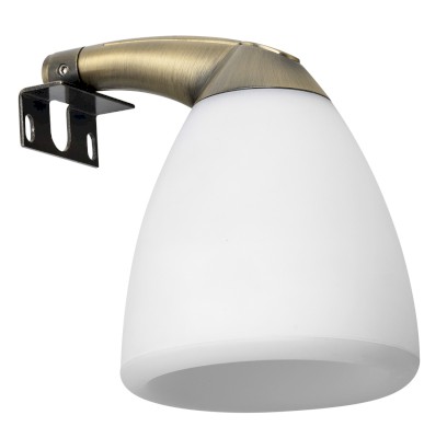 CANDELA nástěnné LED svítidlo, 4 W, 83x108x114 mm, IP44, bronz E27175CI-1508