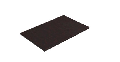 ALTACERAMICA keramická deska 80x2x49cm, 1 otvor pro sifon, mramor/červená mat AC40437