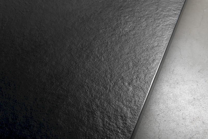 TRENECA vanička z litého mramoru s možností úpravy rozměru, 150x80cm, černá mat 84305.21