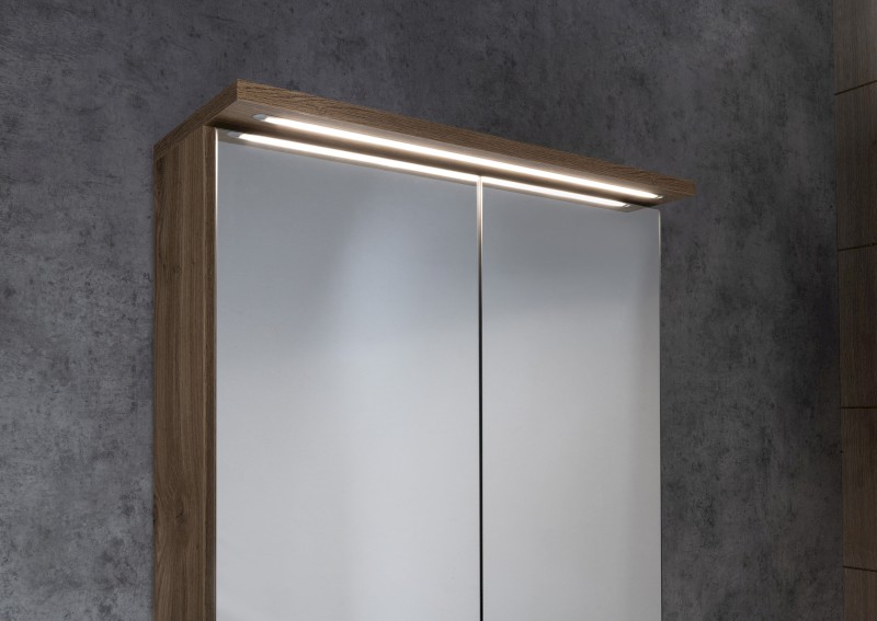 KAWA STRIP galerka s LED osvětlením 60x70x22cm, dub emporio WGL36S