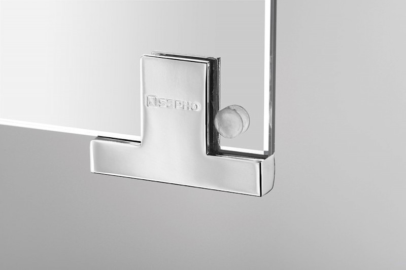 MIRRÓ galerka s LED osvětlením, 3x dvířka, 120x70x16cm, dub stříbrný MC121-0011