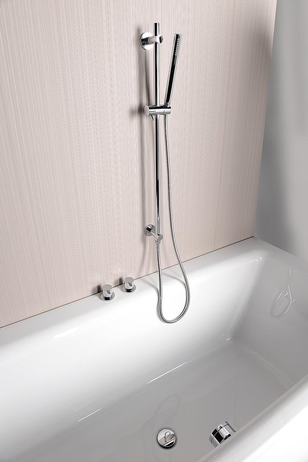 GO dvouprvková termostatická baterie na okraj vany, chrom TH100