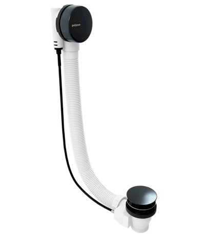 Vanová souprava, bovden, délka 600mm, zátka 72mm, gun metal 71850.60