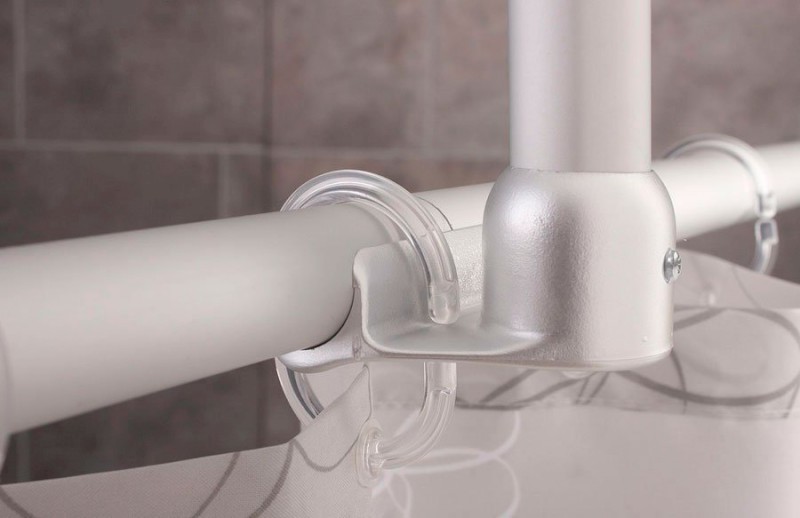 Podpora rohové sprchové tyče, bílá 596001