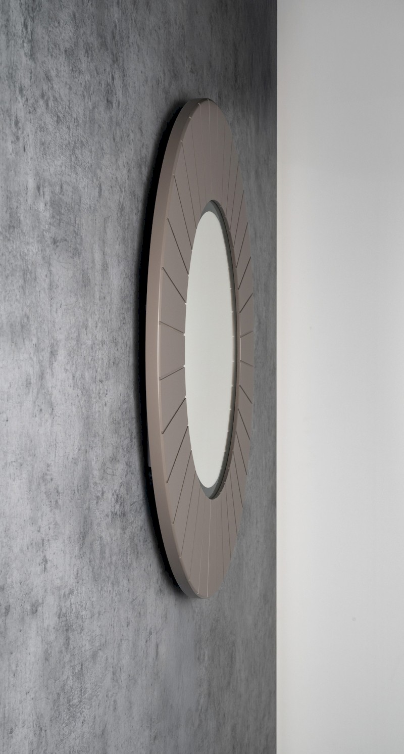 LUMIRO STRIP kulaté zrcadlo s LED osvětlením v rámu ø 75cm, agila LR750-4343S