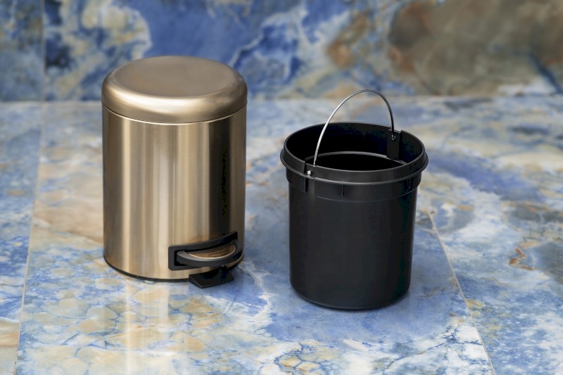 POTTY odpadkový koš 3l, Soft Close, zlato mat 320987