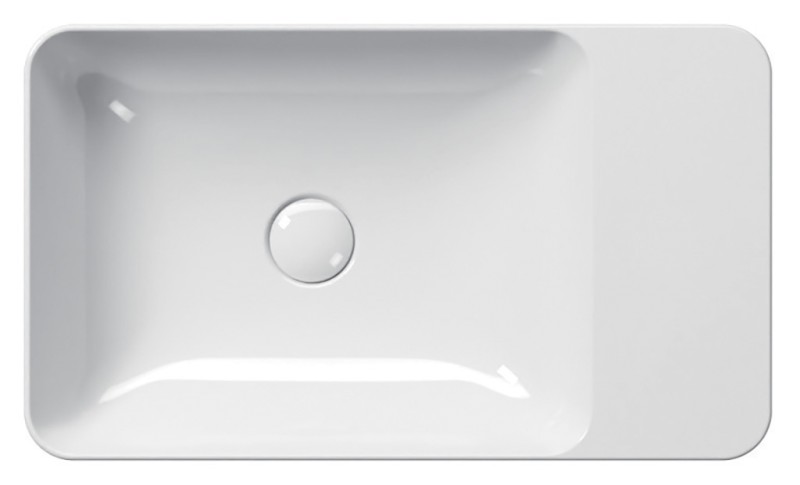 MODO keramické umyvadlo na desku 60x35cm, bez otvoru, bílá ExtraGlaze 9883011