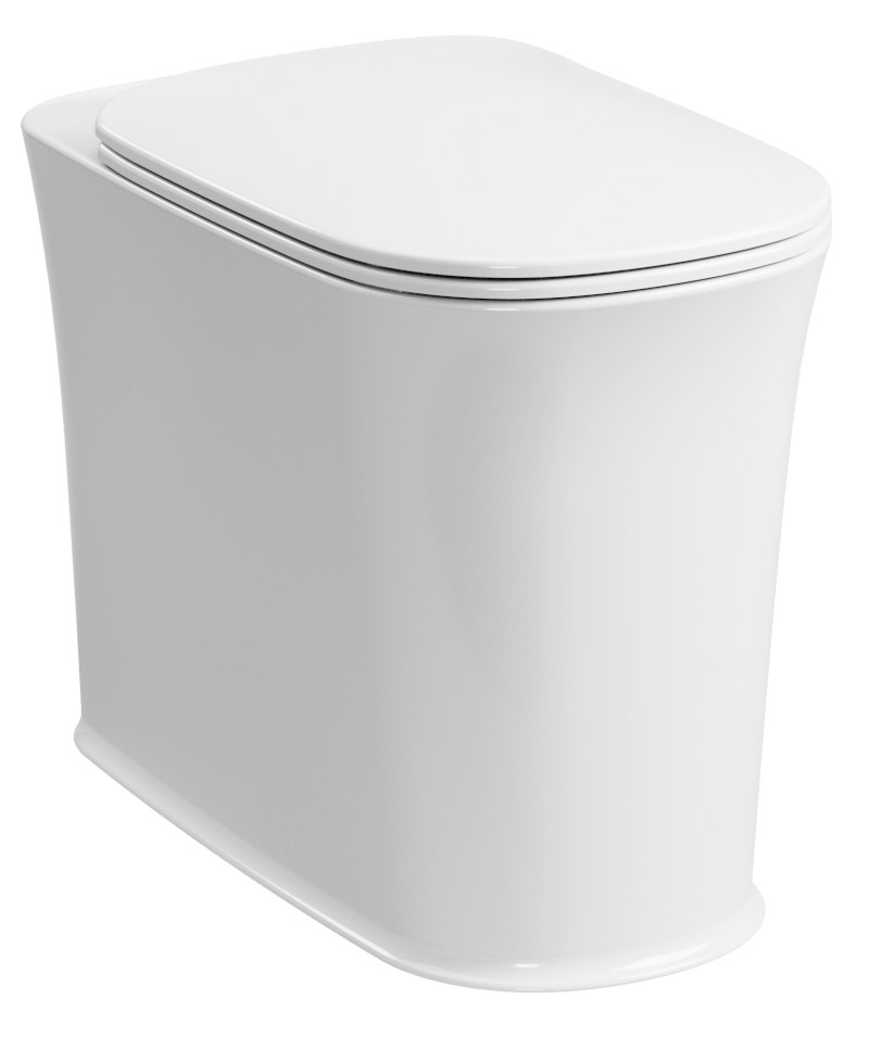 THE NEW YORKER WC mísa stojící, 36,5x60cm, spodní/zadní odpad, bílá 561801
