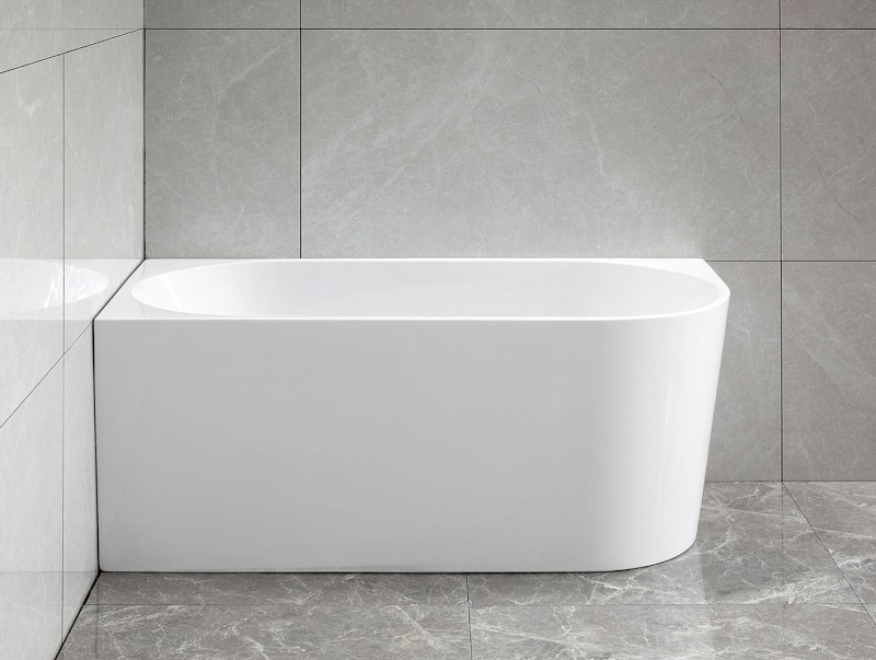 TIBERA L rohová stojící vana, 140x70cm, bílá E1066