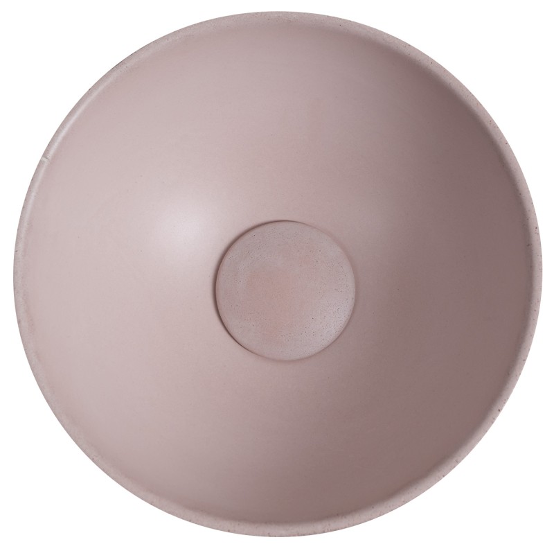 MINOR betonové umývátko na desku, Ø 26cm, růžová mat MR26021