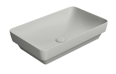 PURA keramické umyvadlo na desku 60x38cm, cenere mat 883717