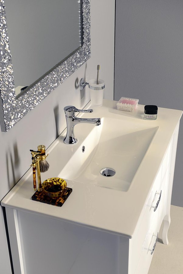 SLIM keramické umyvadlo, nábytkové, 90x46,5cm, bílá 1601-90