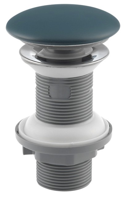 Umyvadlová výpust 5/4“, click-clack, keramická zátka, 20-70mm, zelená petrol 38TP0181I