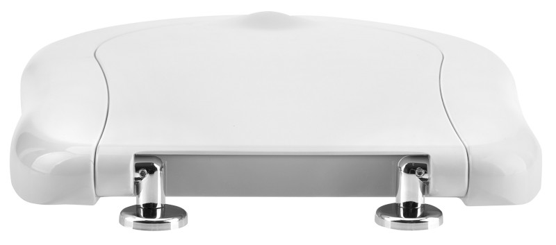 RETRO WC sedátko, Soft Close, bílá/chrom 108901