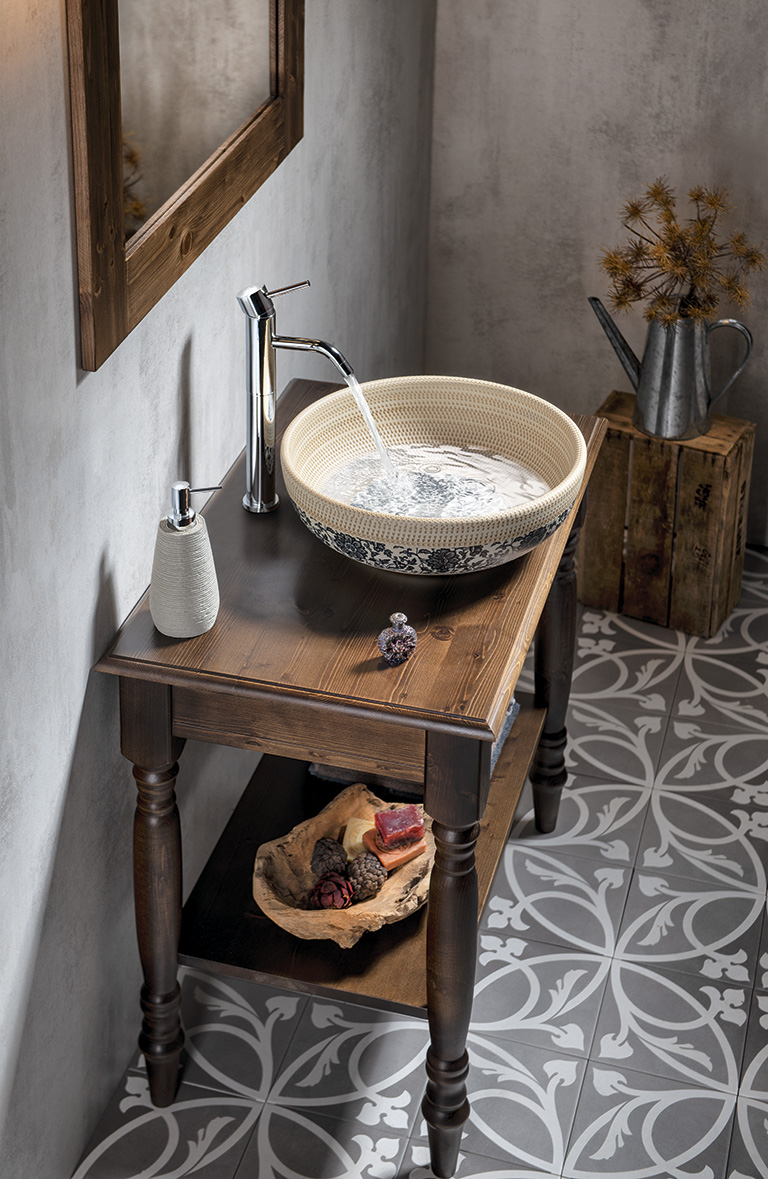 CIMBURA umyvadlový stolek 80x50x75cm, mořený smrk CIM851