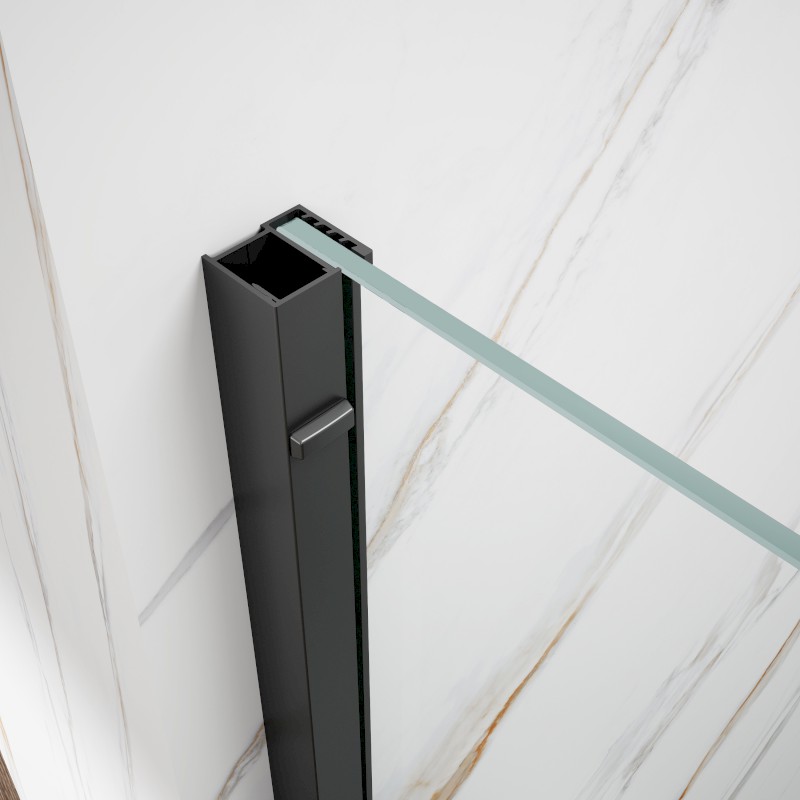 SPIRIT BLACK sprchové dveře 1200mm, čiré sklo GI1012B