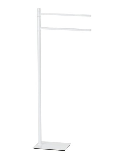 TRILLY stojan s držákem ručníků, hranatý, bílá mat TR3122