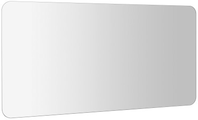 ISHAPE zrcadlo s broušenou hranou 120x60cm, zakulacené rohy, CU free AG612