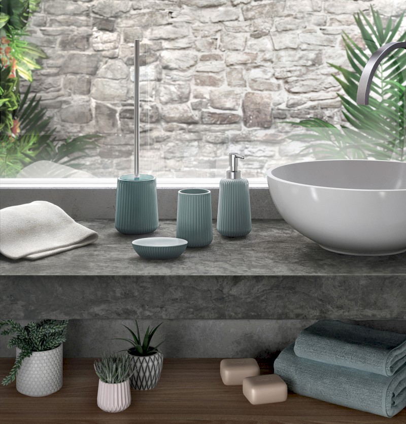 MARIKA WC štětka na postavení, azzurro MK3362