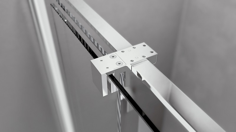 ROLLS sprchové dveře 1200mm, výška 2000mm, čiré sklo RL1215