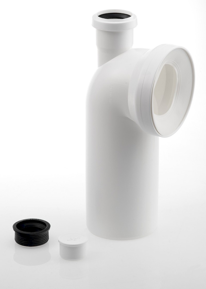 Koleno s přípojkou 90 dopojení k WC, 110mm 159.313.0