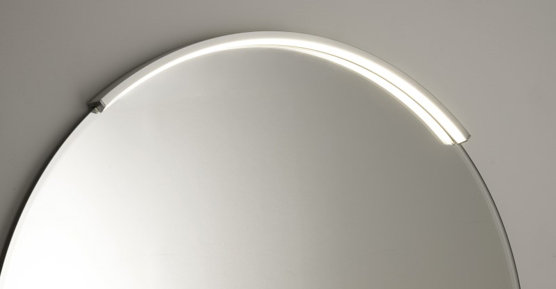 MOON LED svítidlo 8,8W, 230V, 573x12x22mm, R400mm, chrom SL-2211/80
