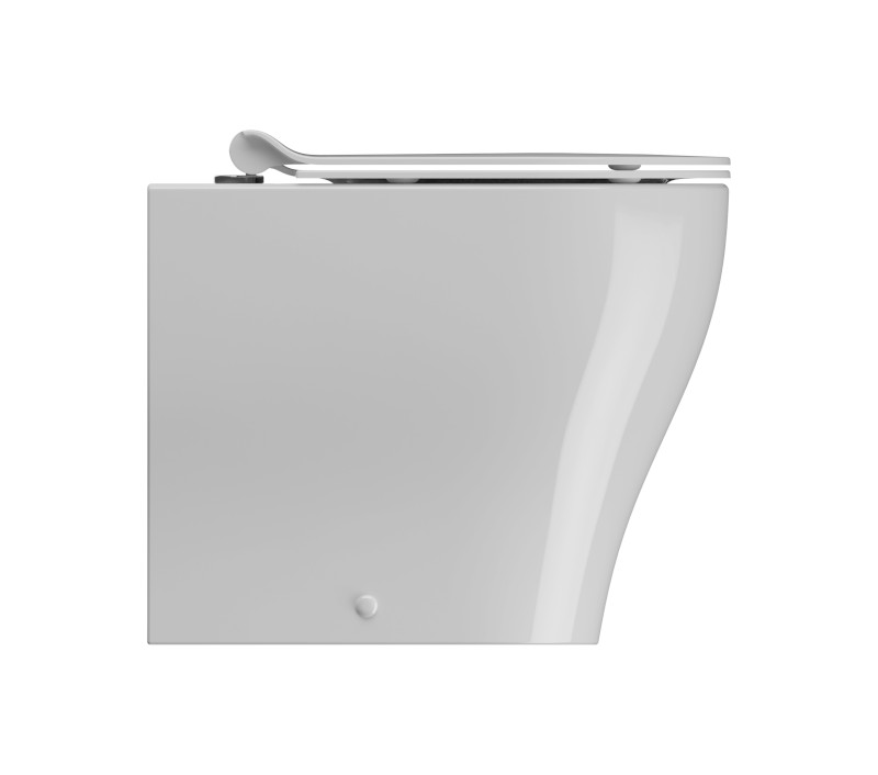 TONO WC mísa stojící, Geniusflush, 36x53cm, spodní/zadní odpad, bílá ExtraGlaze 641011