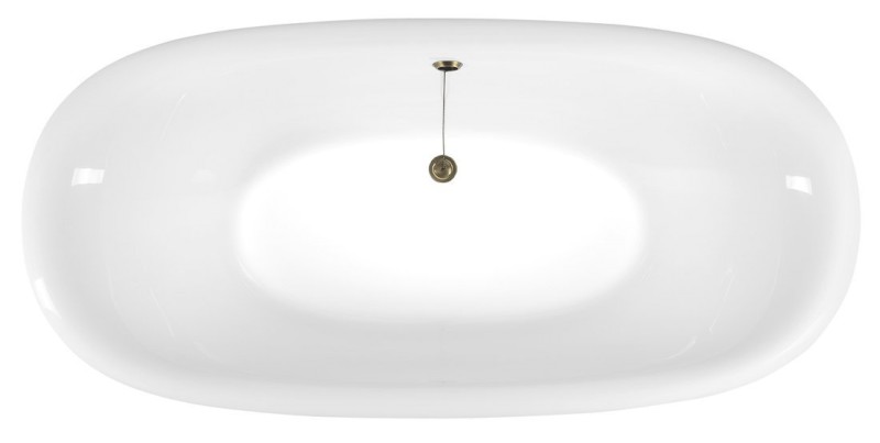 REGATA volně stojící vana 175x85x61cm, nohy bílé, bílá 10221