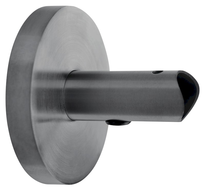 Adaptér pro přímé napojení kabelu do zdi, kulatý, gun metal ER170