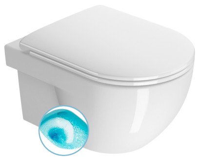 CITY PRO závěsná WC mísa, Swirlflush, 35x52cm, bílá ExtraGlaze 911511