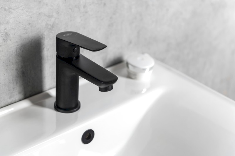 LOTTA stojánková umyvadlová baterie, černá mat LT602B