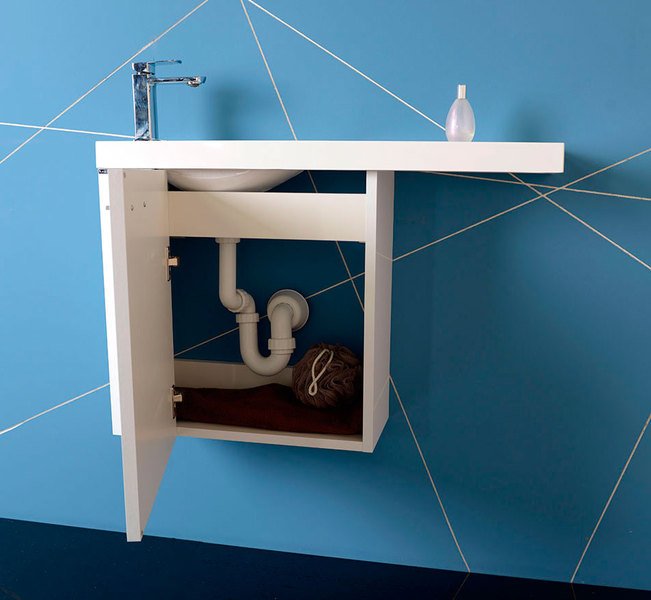 LATUS VI umyvadlová skříňka 50x50x22cm, levá, bílá LT615-3030