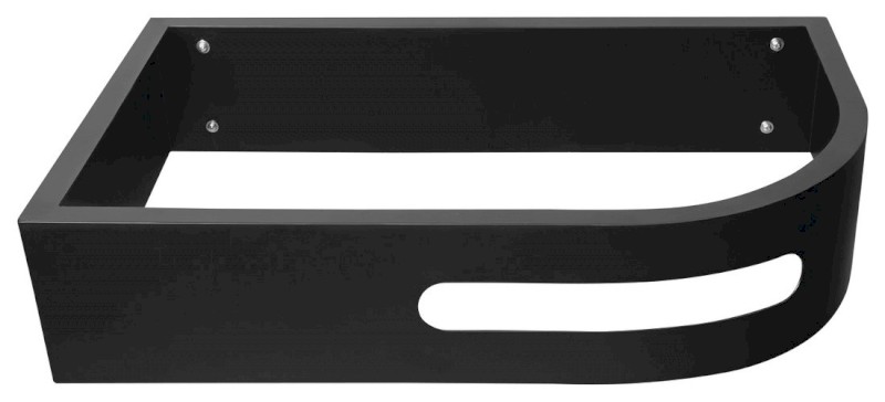 PULSE konzole s držákem ručníků, levá, černá mat BM752-CL