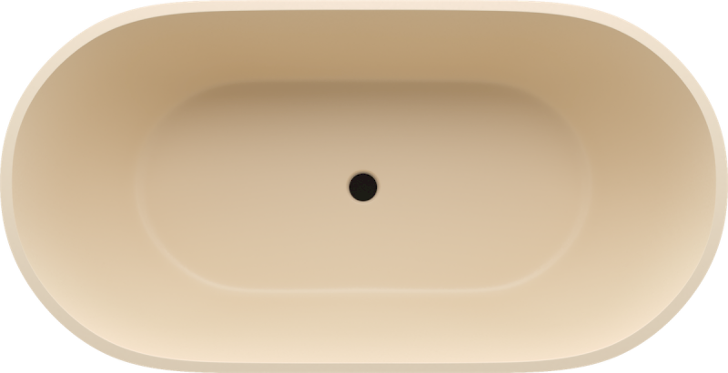 REDUTA volně stojící vana litý mramor 150x75x58cm, béžová mat 71843.81