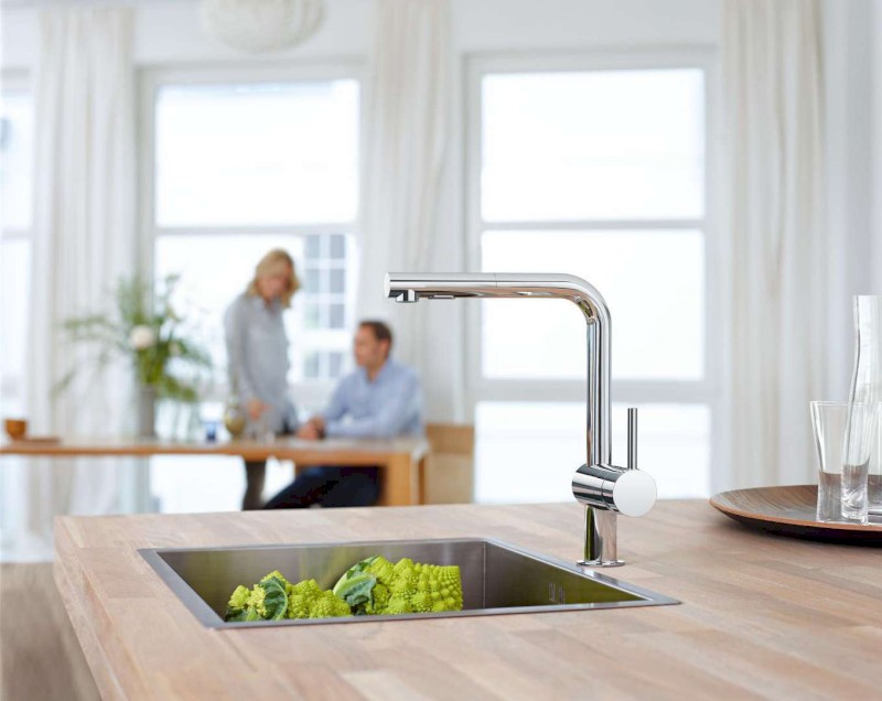 Minta Dřezová baterie s výsuvnou sprškou, chrom GROHE 30274000