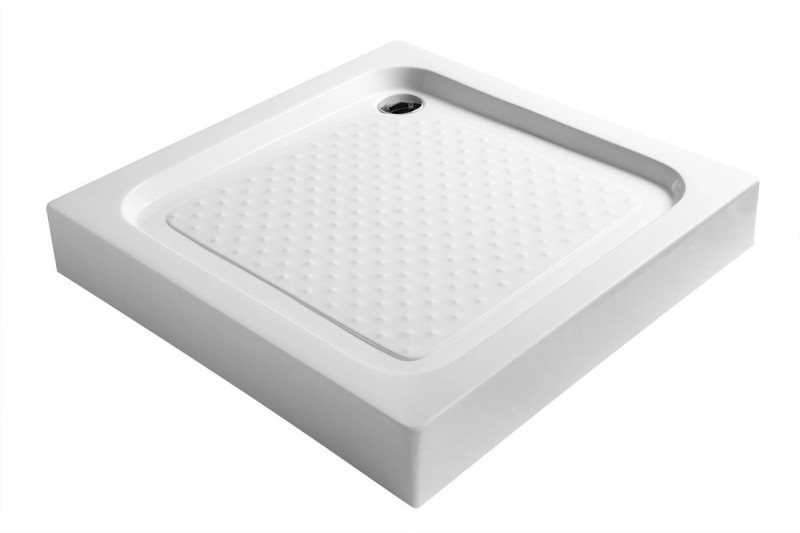 Sprchová samonosná vanička akrylátová, čtverec 80x80x15cm BTTQ80