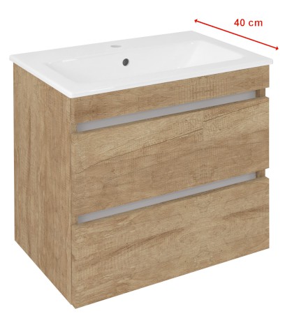 EZARA umyvadlová skříňka 58x54x39cm, dub alabama EZ592-2222