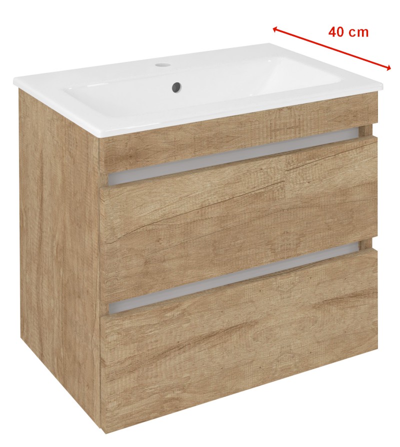 EZARA umyvadlová skříňka 58x54x39cm, dub alabama EZ592-2222